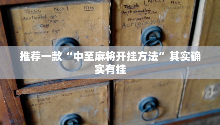 推荐一款“中至麻将开挂方法”其实确实有挂