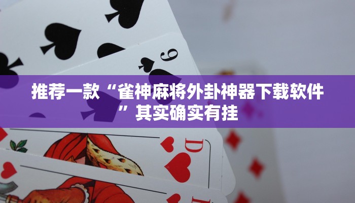 教程辅助!“麻将免费开挂的软件”其实确实有挂
