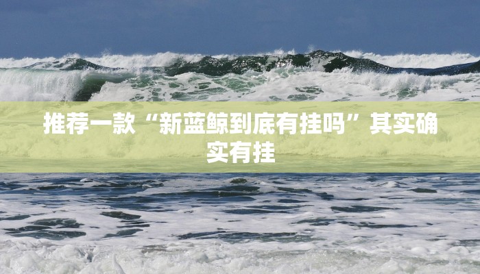 推荐一款“新蓝鲸到底有挂吗”其实确实有挂