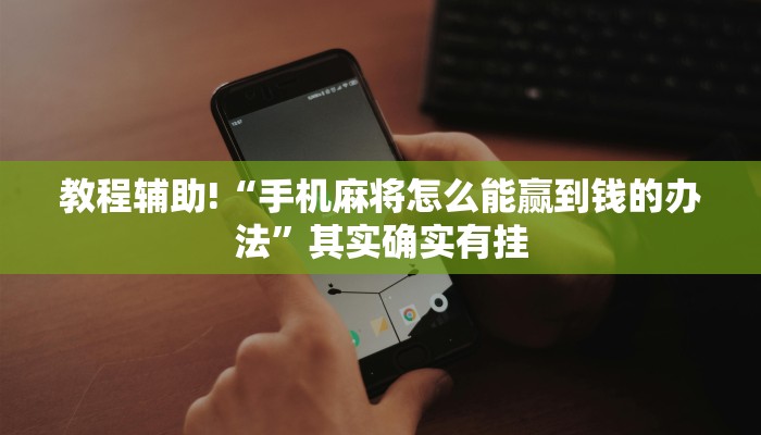 教程辅助!“手机麻将怎么能赢到钱的办法”其实确实有挂