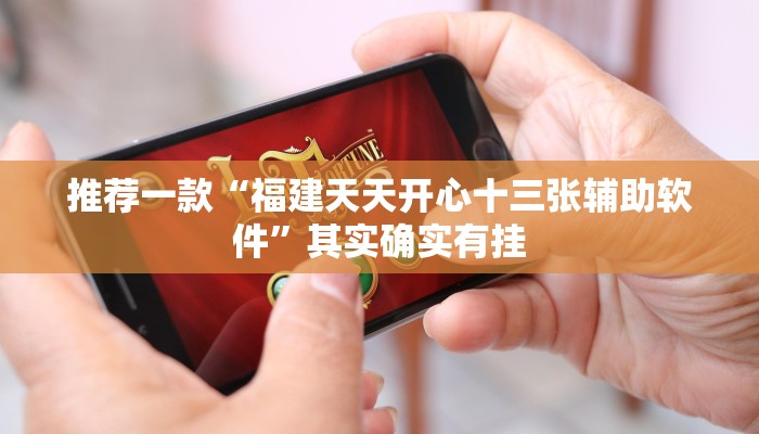 推荐一款“福建天天开心十三张辅助软件”其实确实有挂