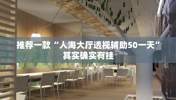 推荐一款“人海大厅透视辅助50一天”其实确实有挂