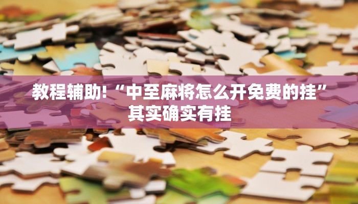 教程辅助!“中至麻将怎么开免费的挂”其实确实有挂