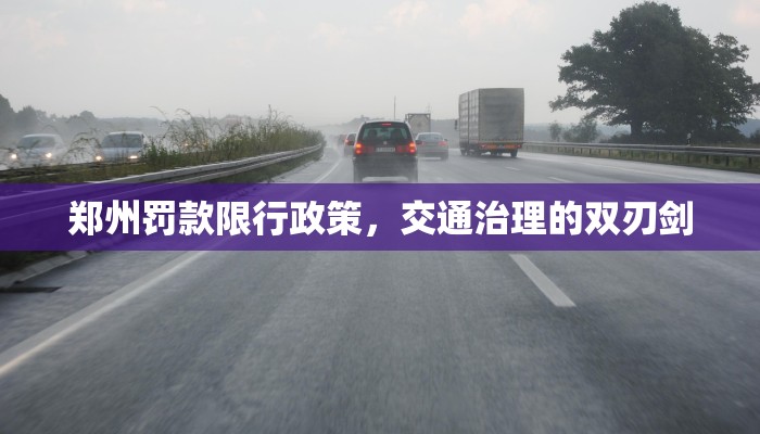 郑州罚款限行政策，交通治理的双刃剑
