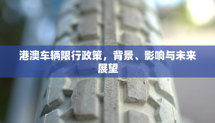 港澳车辆限行政策，背景、影响与未来展望