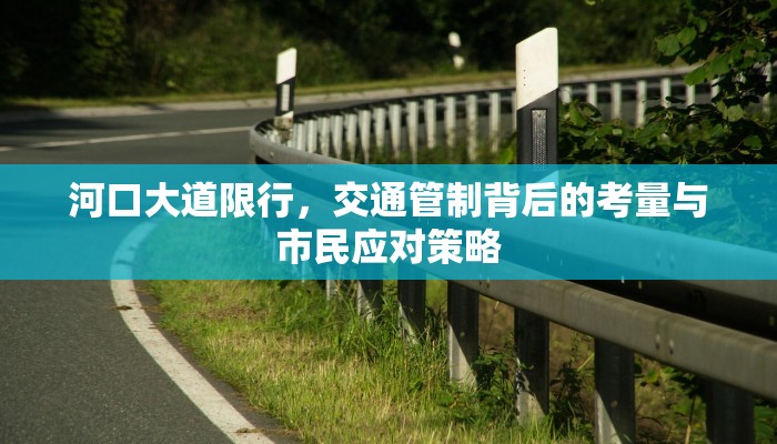 河口大道限行，交通管制背后的考量与市民应对策略