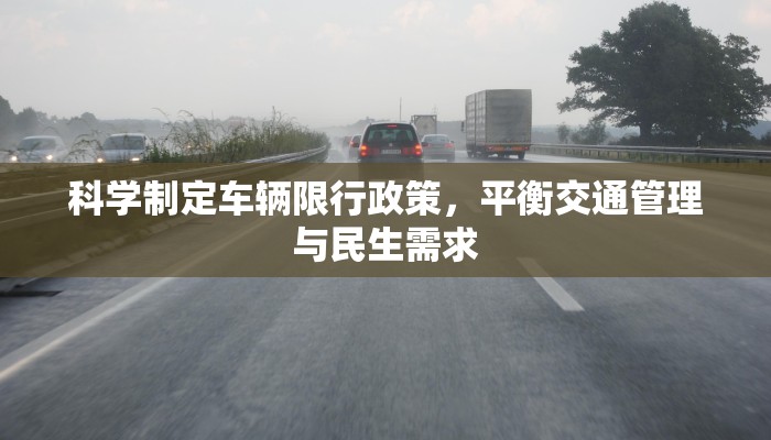 科学制定车辆限行政策，平衡交通管理与民生需求