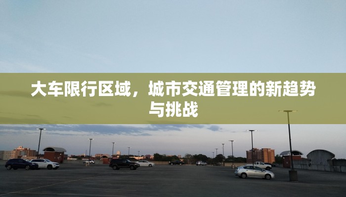 大车限行区域，城市交通管理的新趋势与挑战