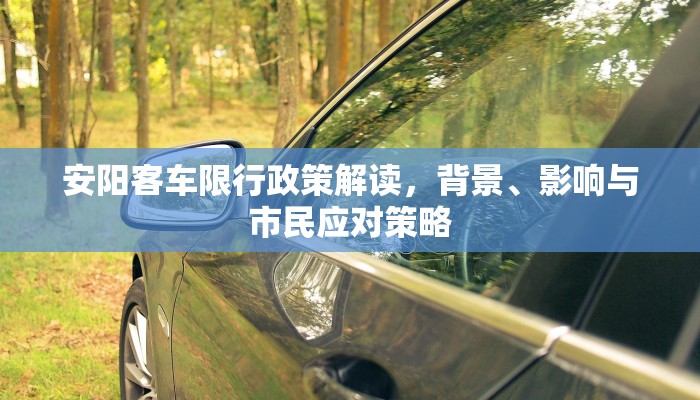 安阳客车限行政策解读，背景、影响与市民应对策略