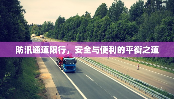 防汛通道限行，安全与便利的平衡之道