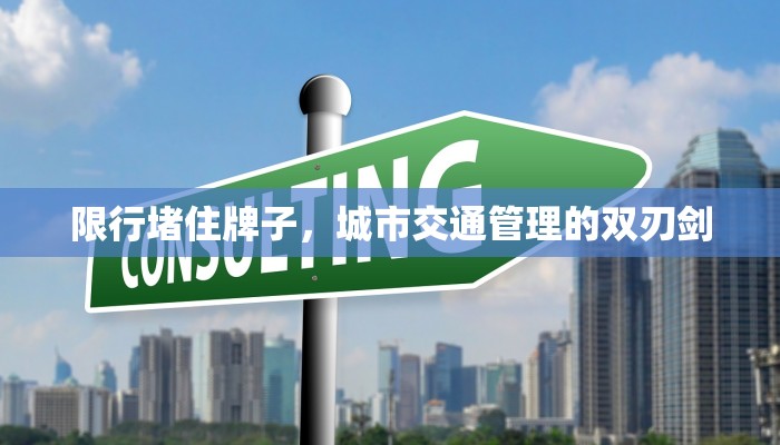 限行堵住牌子，城市交通管理的双刃剑