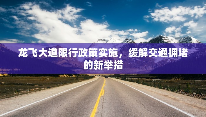 龙飞大道限行政策实施，缓解交通拥堵的新举措